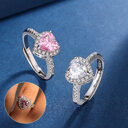 Fashion Jewelry Micro-encrusted Zircon Diamond Love Peach Heart