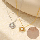 Fashion Jewelry Niche Moon And Sun Necklace Silver