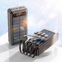 Solar With Cable Power Bank 30000 MA Mobile