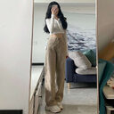 High Waist Wide Leg Jeans Ins Retro Loose