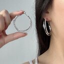 Diamond Simple Bracelet Eardrop Earring Korean Temperamental