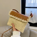 Women's Straw Mori Style Western All-matching Beach Crossbody