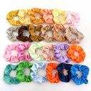 Solid Color Large Intestine Hair Ring Flower Band