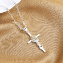 Cross Gold And Silver Two-color Sunflower Flower Hanging