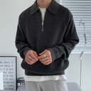 Lapel Sweater Men's Winter Loose Lightly Mature Knitwear