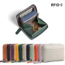 RFID Genuine Leather Card Wallet Men Women Purse