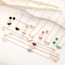 Simple Love Jewelry Women's Fashion Necklace Suit Heart