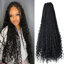 Chemical Fiber Hair Three-strand African Braid Crochet