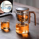 One Click Magnetic Teapot Separation Filtration Glass Tea
