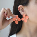 Colorful Flower Stud Earrings European And American Summer