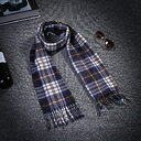Autumn And Winter Black White Plaid Plus-sized Thickening