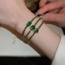 Fashion Jewelry Zircon Geometric Square Bracelet South Korea