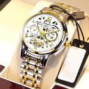 Fashion Jewelry Hollow Men's Watch Waterproof Luminous Calendar