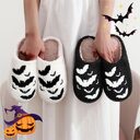 Funny Bat Slipper Halloween Pumpkin Flat Indoor House