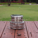 Outdoor Stainless Steel Cookware Suit Camping Portable Pot