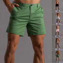 Men's Shorts With Pockets Fashion Summer Button Beach
