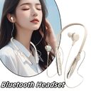 Neck Wireless Bluetooth-compatible Earphones 9D Stereo Surround Headphone