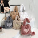Women Fluffy Shoulder Bag Top-handle Female Autumn Winter
