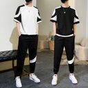 Summer Short-sleeved T-shirt Men's Casual Suit