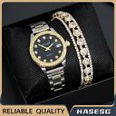 Women's Watch Affordable Luxury Fashion Diamond Women's Watch Bracelet Student Watch Gift Suit
