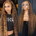P427 13x6 Water Wave Lace Front Human Hair