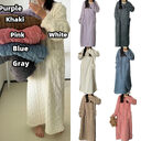 Winter Coral Fleece Sleepwear Women's Nightgown Long Night