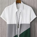 Fashion Trendy Men's Shirt Digital Printing Casual Breathable
