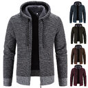 Winter Coat Zipper Closure Solid Color Long Sleeves