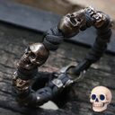 Halloween Jewelry Skull Premium Paracord Bracelet Stylish Men's
