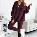Athleisure Hoodie With Thick Thread Slim-fit Vest Pants