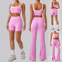 Outdoor Sports Yoga Suits Women's Spaghetti Strap Contrast