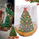 Christmas Tree Cups Heat Resistant Double Layer Flowing