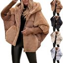 Women's Loose Cotton Coat Faux Fur Patchwork Winter