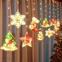 Painted Christmas Curtain Lights Holiday Layout Rubber-covered Wire