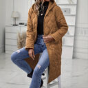 Zipper Hooded Thickened Jacket Cotton Clothes Women's