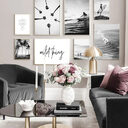 Nordic Modern Black And White Seaside Landscape Holiday