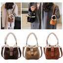 Crossbody Bags Women Shoulder Bag Casual Retro Plush