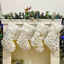 Gilding Plush Christmas Socks Gift Bag Decorations