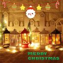 Christmas Portable Oil Lamp Santa Claus LED Night