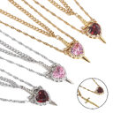 New Heart And Sword Necklace Set Gold Color