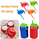 Soda Can Lid Straw Cola Cans Cup Reusable