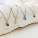 Necklace Women's Fashion Popular Diamond Birthstone