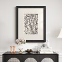 Black And White Lines High-end Abstract Paintingfor Hanging