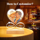 Valentine's Day Night Light Acrylic Color Printing Photo