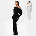 Ins Slim Long Sleeve Knitted Dress Evening Party