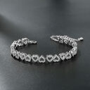 Girl's High-grade Diamond Bracelet With Full Heart