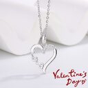 Creative Heart Design LOVE Titanium Steel Necklace Pendant