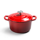 Enamel cast iron hat pot stock stew universal