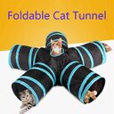 Foldable Pet Tunnel Multi-Channel Cat Dog Tent Indoor