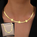 Stainless Steel Necklaces Gothic Blade Snake Chains Stars